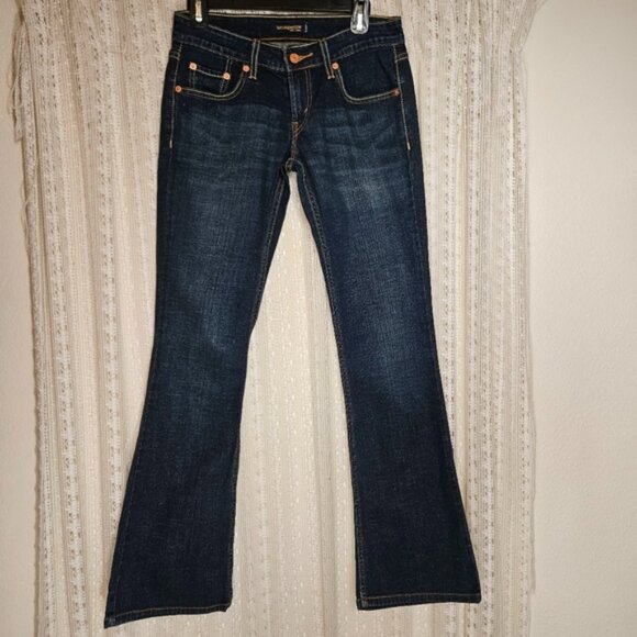 Y2K Levi's Too Superlow Boot Cut 524 Dark Wash Jeans - Picture 1 of 6